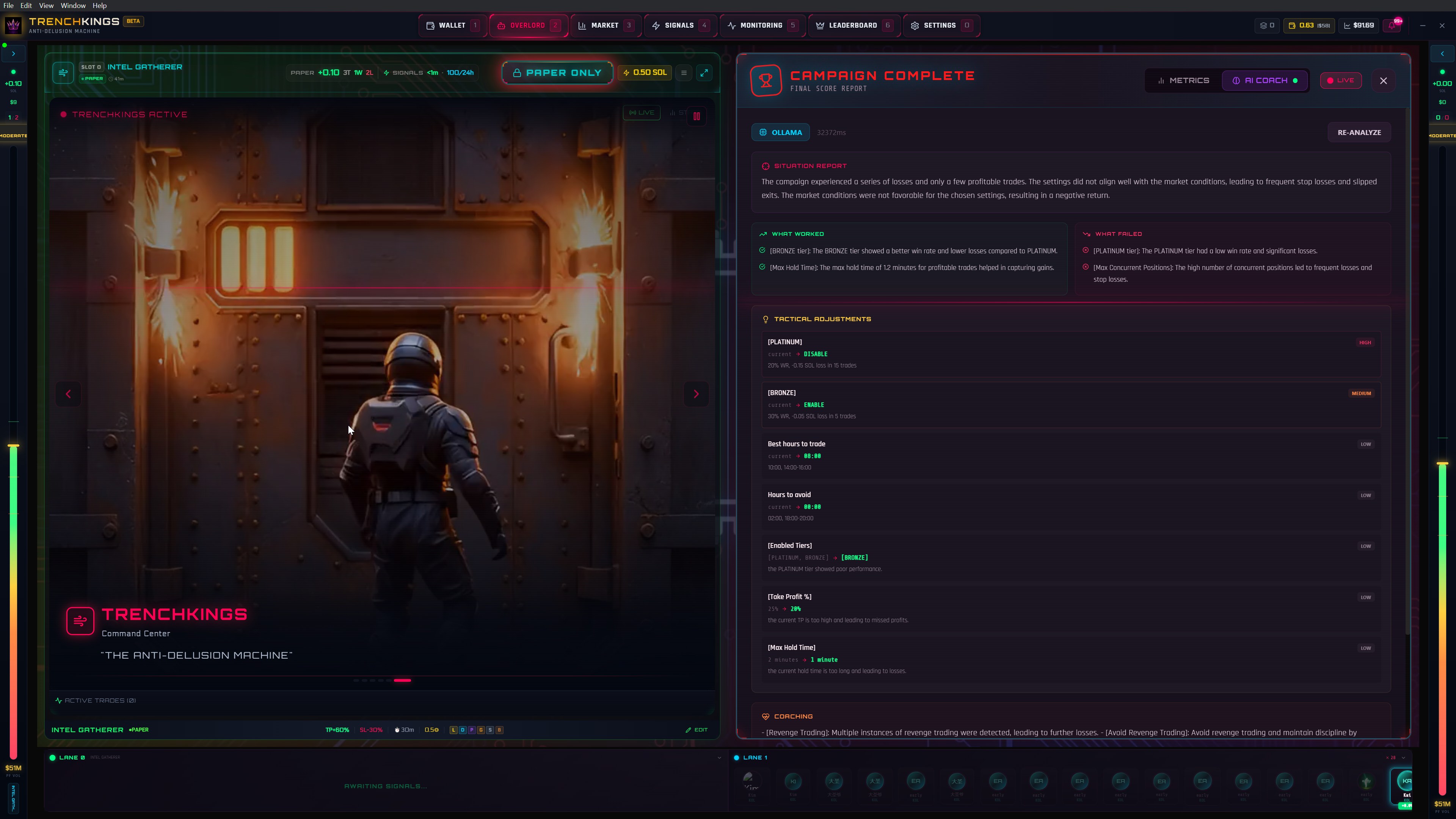 AI Campaign Report with Ollama analysis, situation report, and tactical adjustments